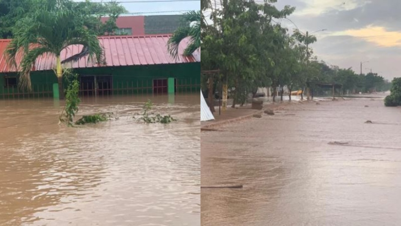 Casi cuatro mil viviendas se inundaron con el paso de la tormenta tropical Eta y el huracán Iota en El Progreso, Yoro.