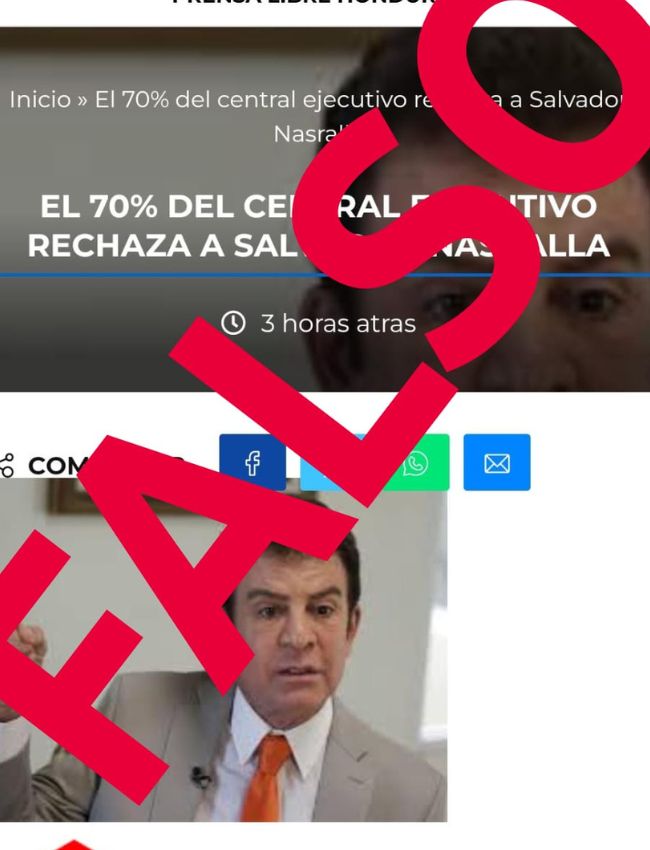 Trasciende que Nasralla no logra los votos en el PL ¿Cierto o falso?