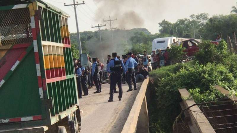 Autoridades policiales se encuentran resguardado la zona.